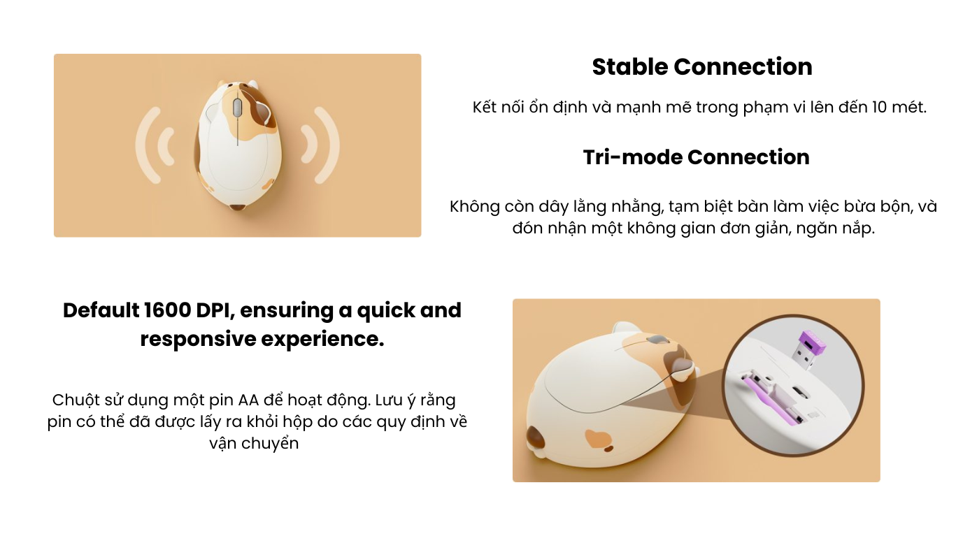 chuot khong day akko cat theme mouse calico meak0032 3