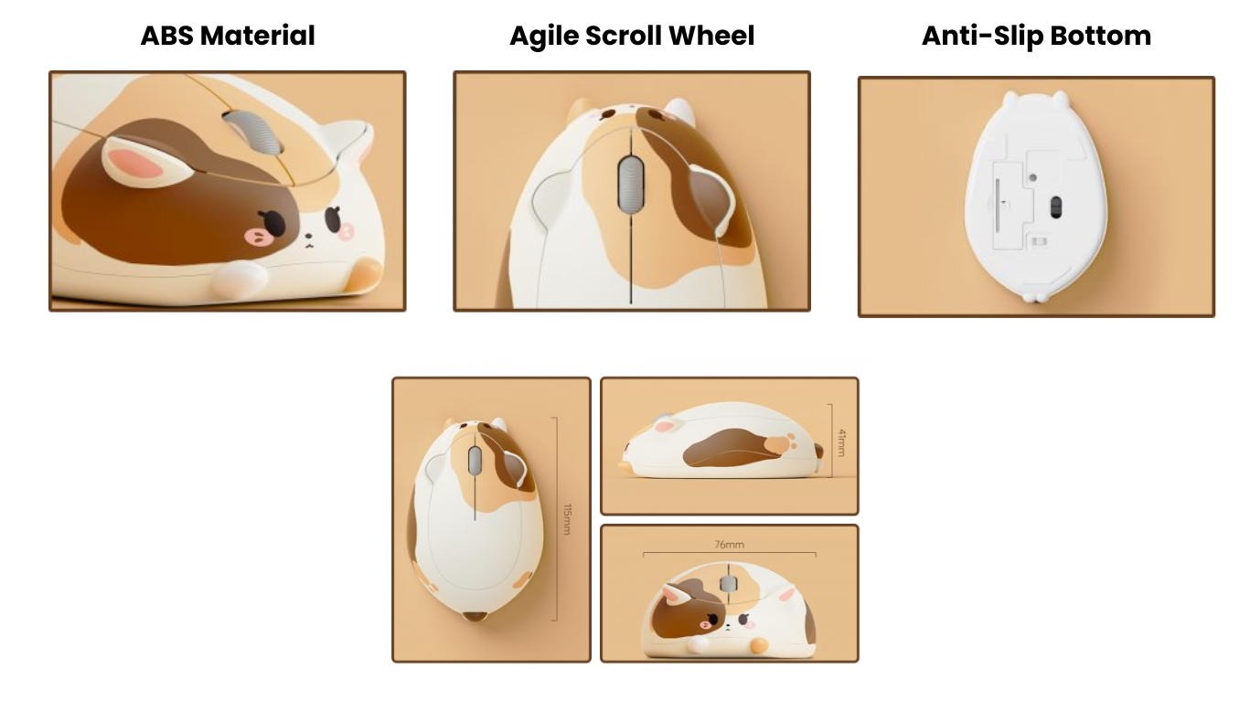 chuot khong day akko cat theme mouse calico meak0032 4