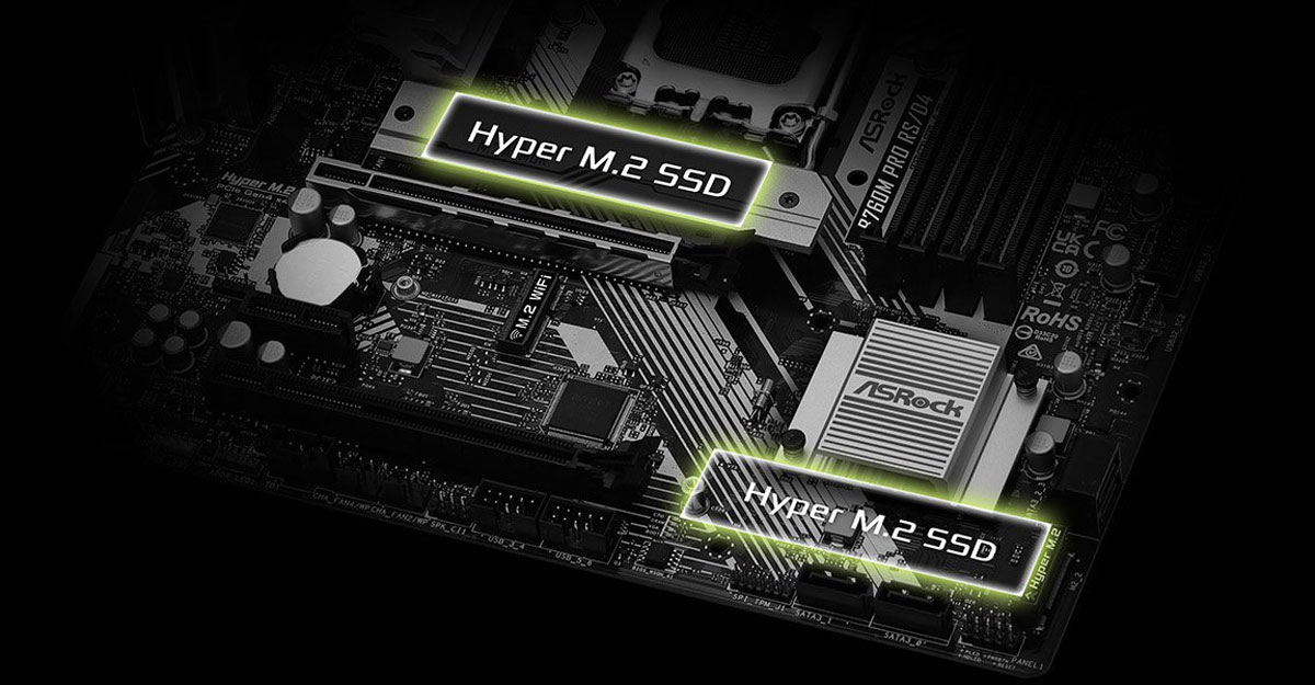 mainboard asrock b760m pro rs d4 hacom 3