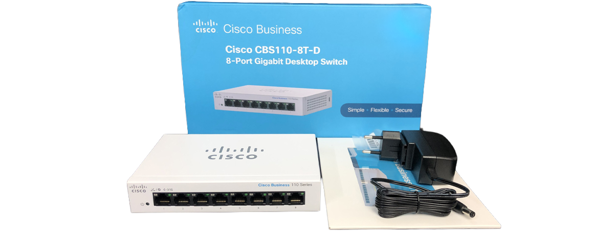 Switch Cisco CBS110-8T-D-EU Unmanaged 8-port GE, Desktop, Ext PS