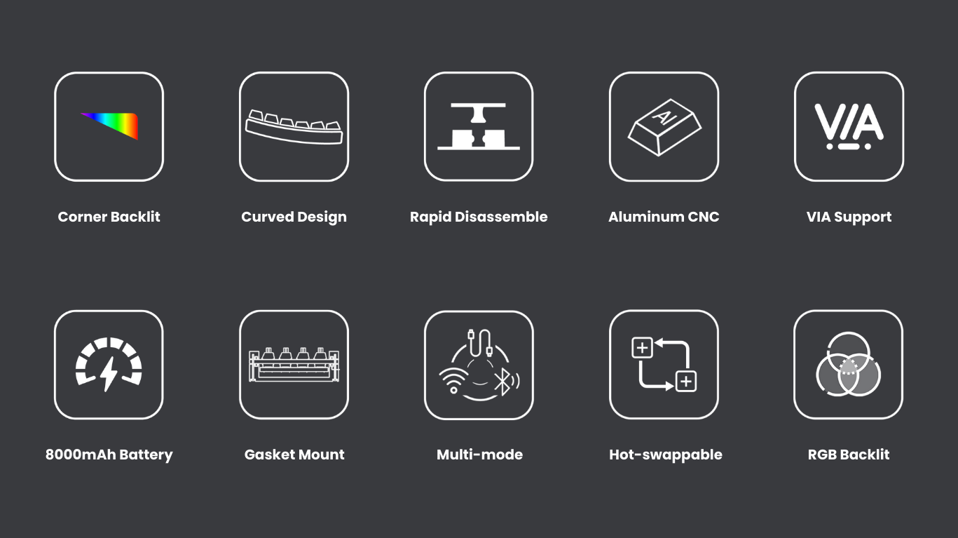 Bàn phím AKKO Mineral 02 VIA 2