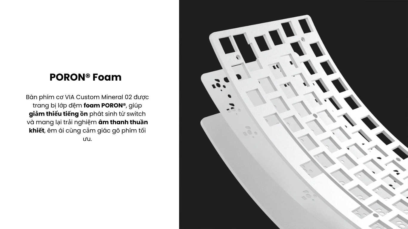 Bàn phím AKKO Mineral 02 VIA Black & Silver (Mirror Switch) 9