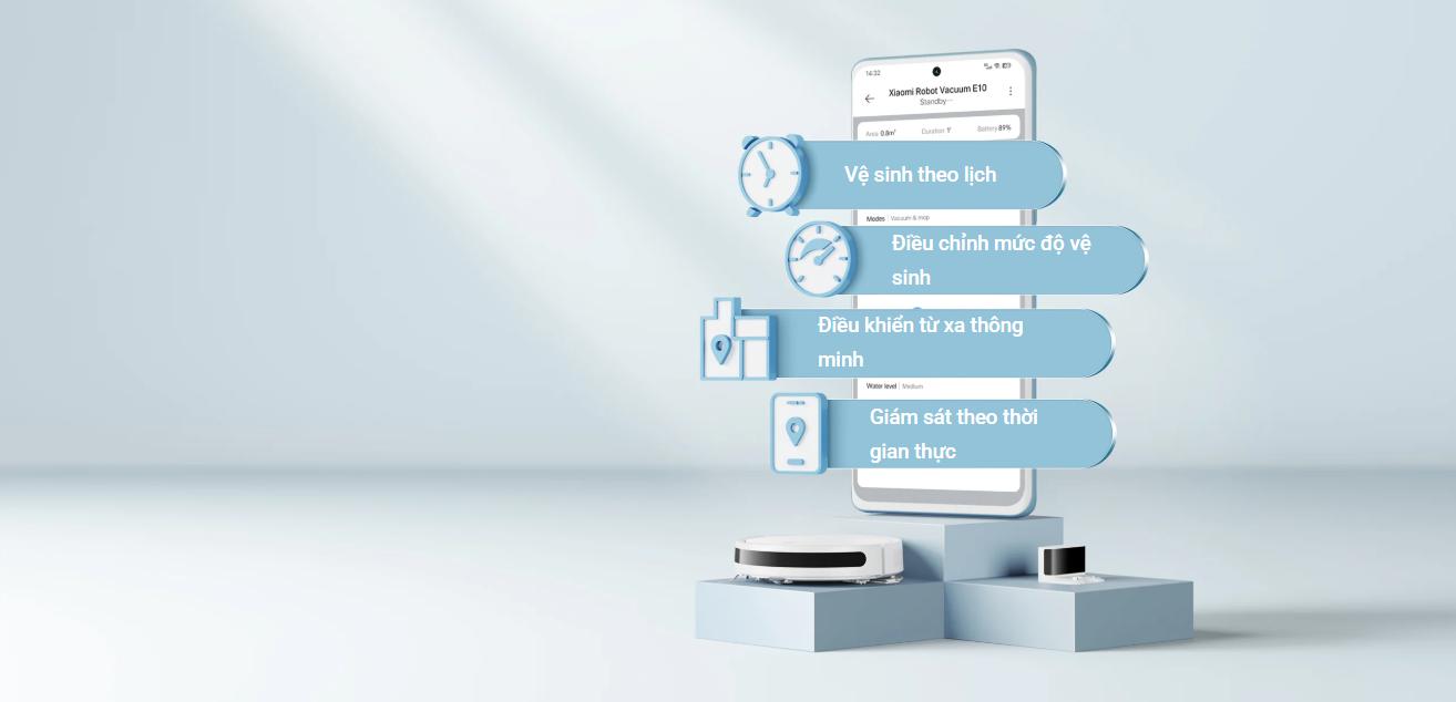 Robot hút bụi lau nhà Xiaomi Vacuum E10 2
