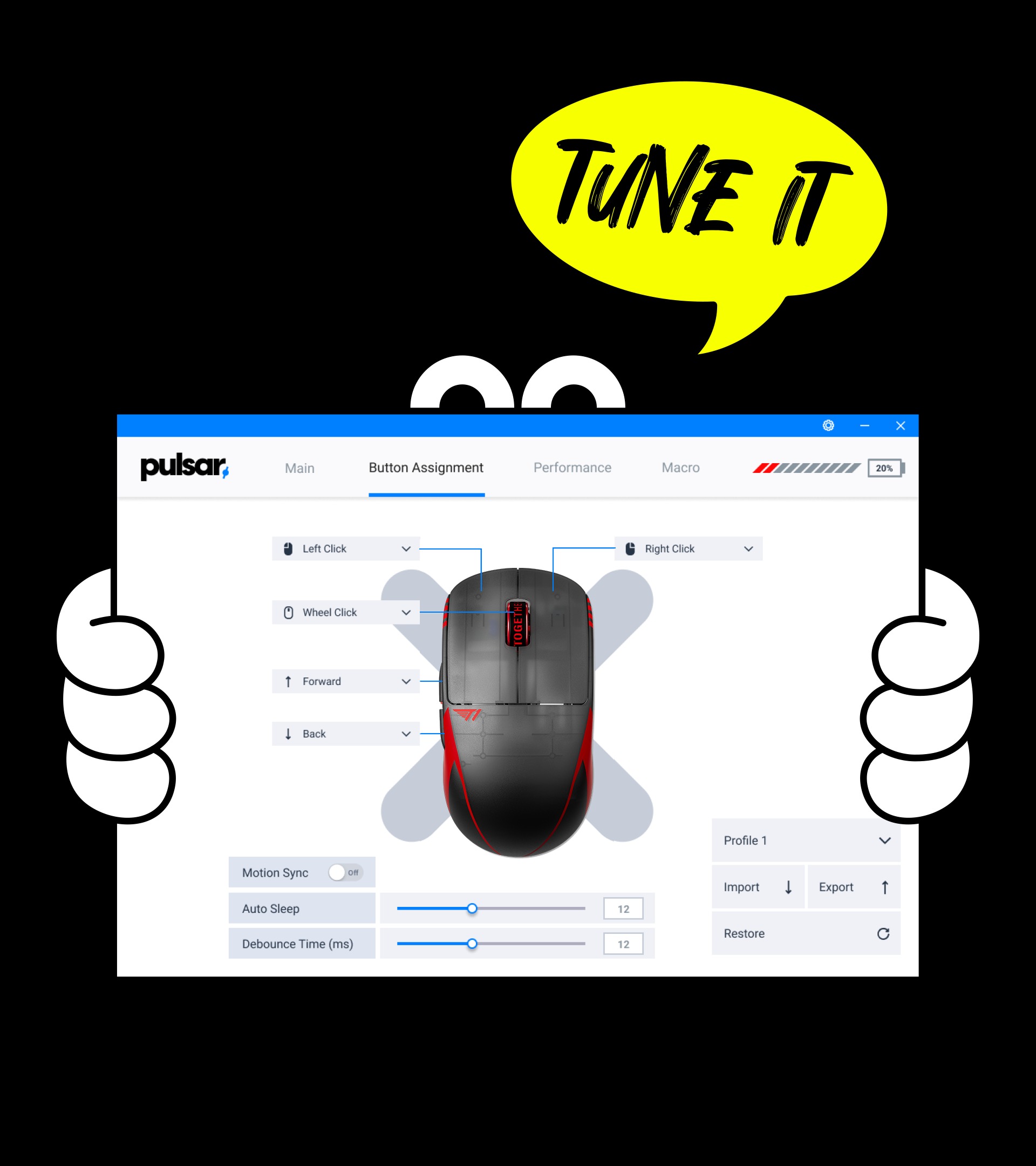 chuot pulsar khong day x2 crazylight t1 ed red mepu0055 2