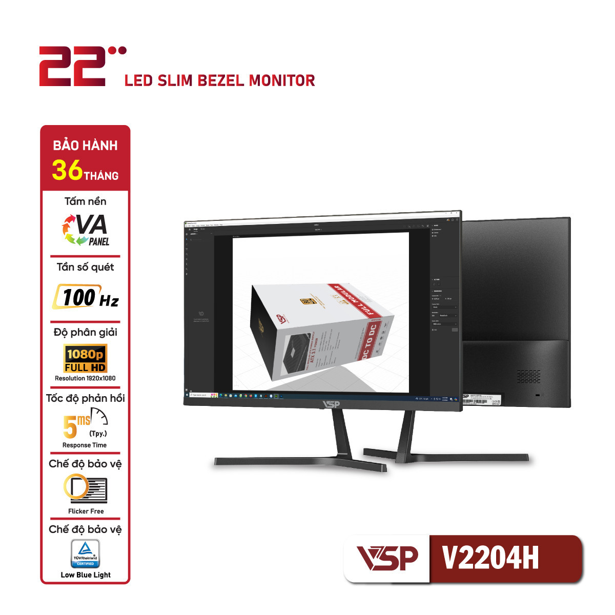 vsp v2204h full hd 120hz cho gaming nhe