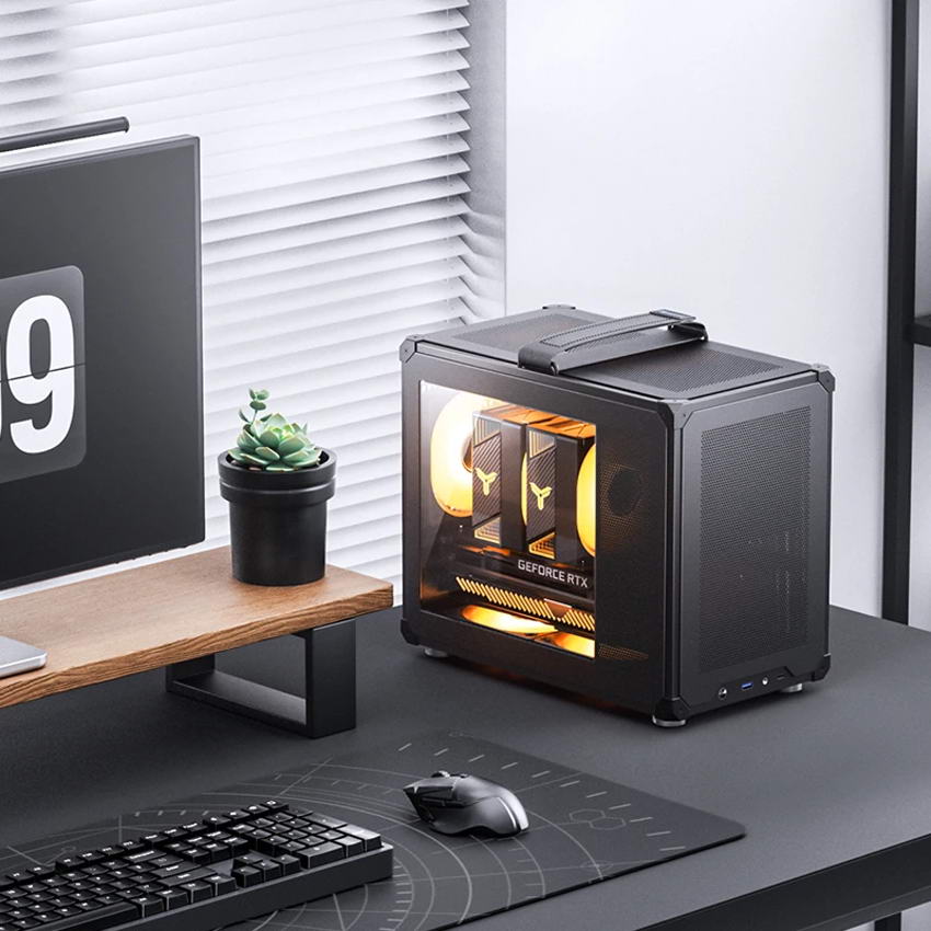 Vỏ case JONSBO C6 MAX - Black (mATX/0 fan)