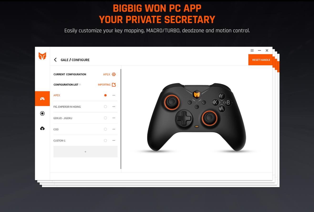 tay cam choi game khong day bigbig won gale 8