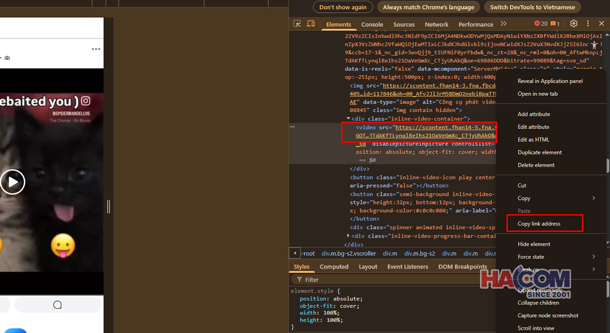 huong dan tai video facebook ve may tinh hacom p2 3