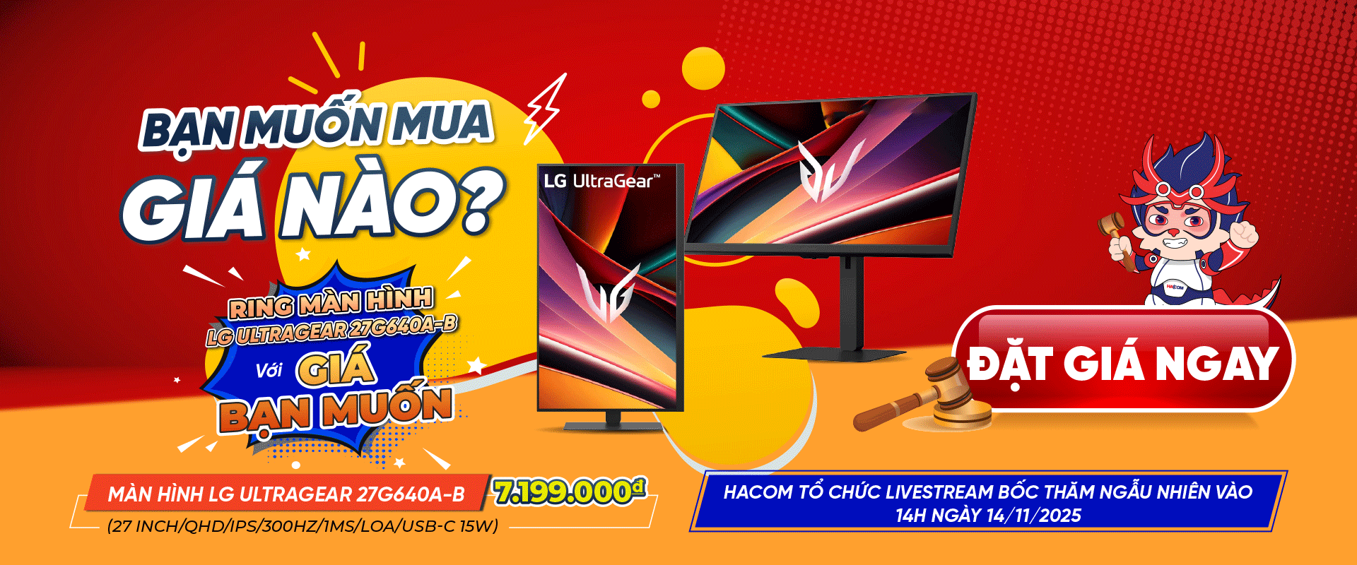 HACOM _ Đặt giá may mắn