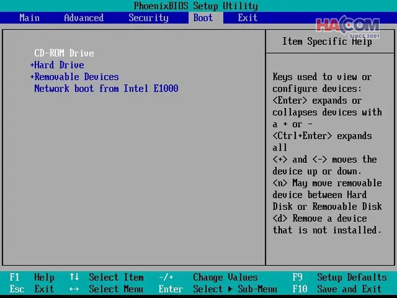 huong dan cai win 10 bang usb hacom 10
