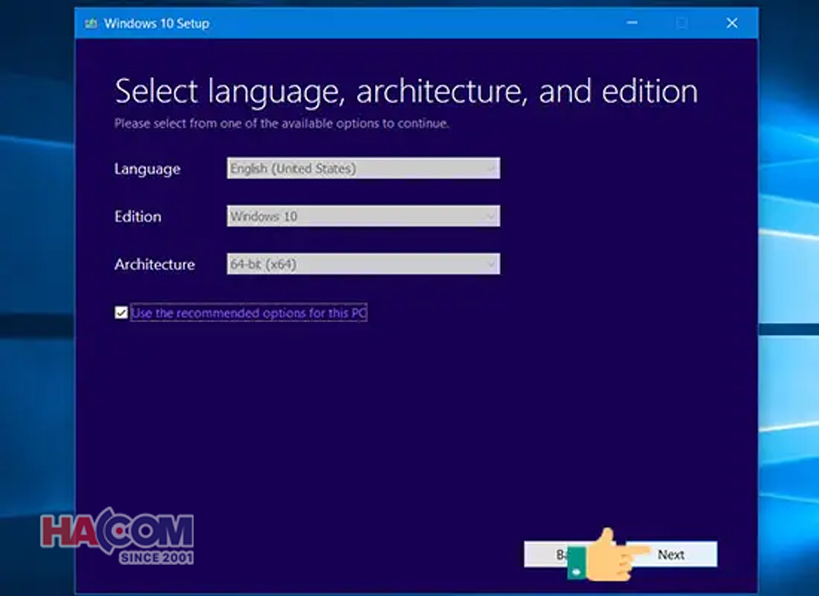 huong dan cai win 10 bang usb hacom 6