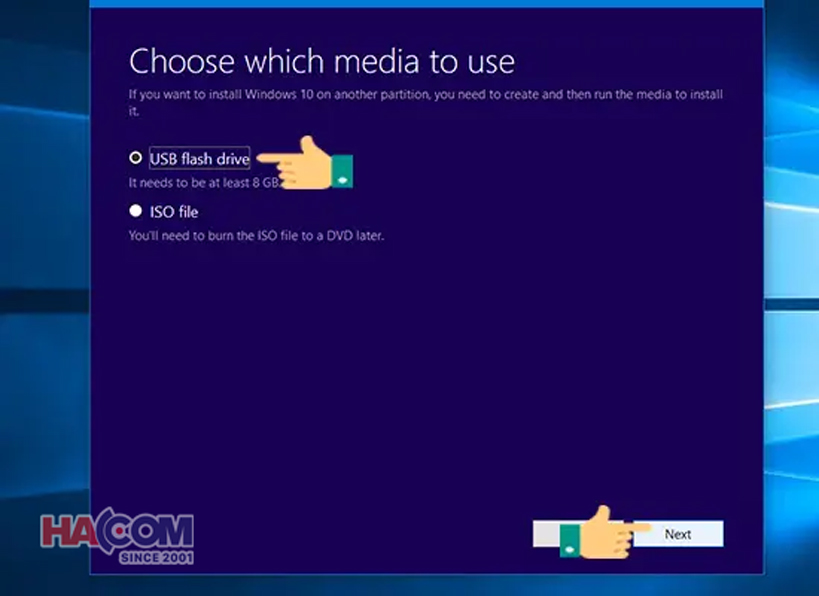 huong dan cai win 10 bang usb hacom 7