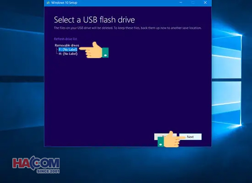 huong dan cai win 10 bang usb hacom 8