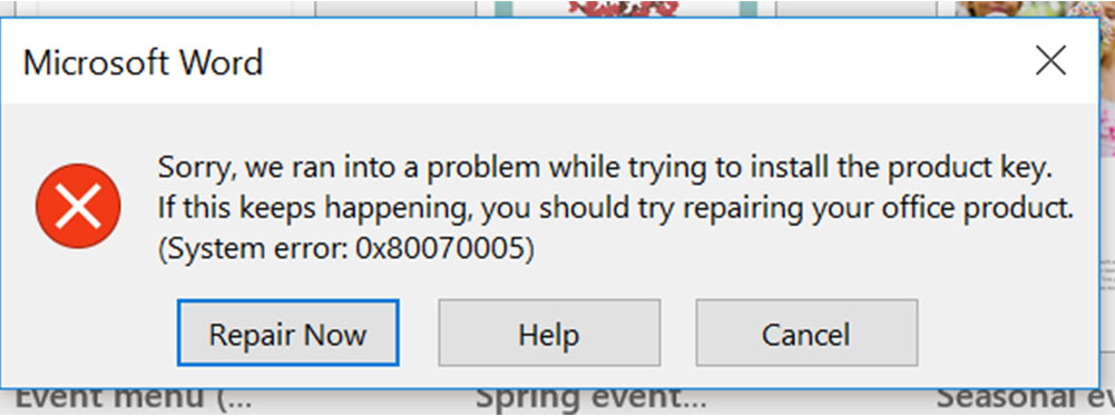 sua loi something went wrong khi cai office hacom 3