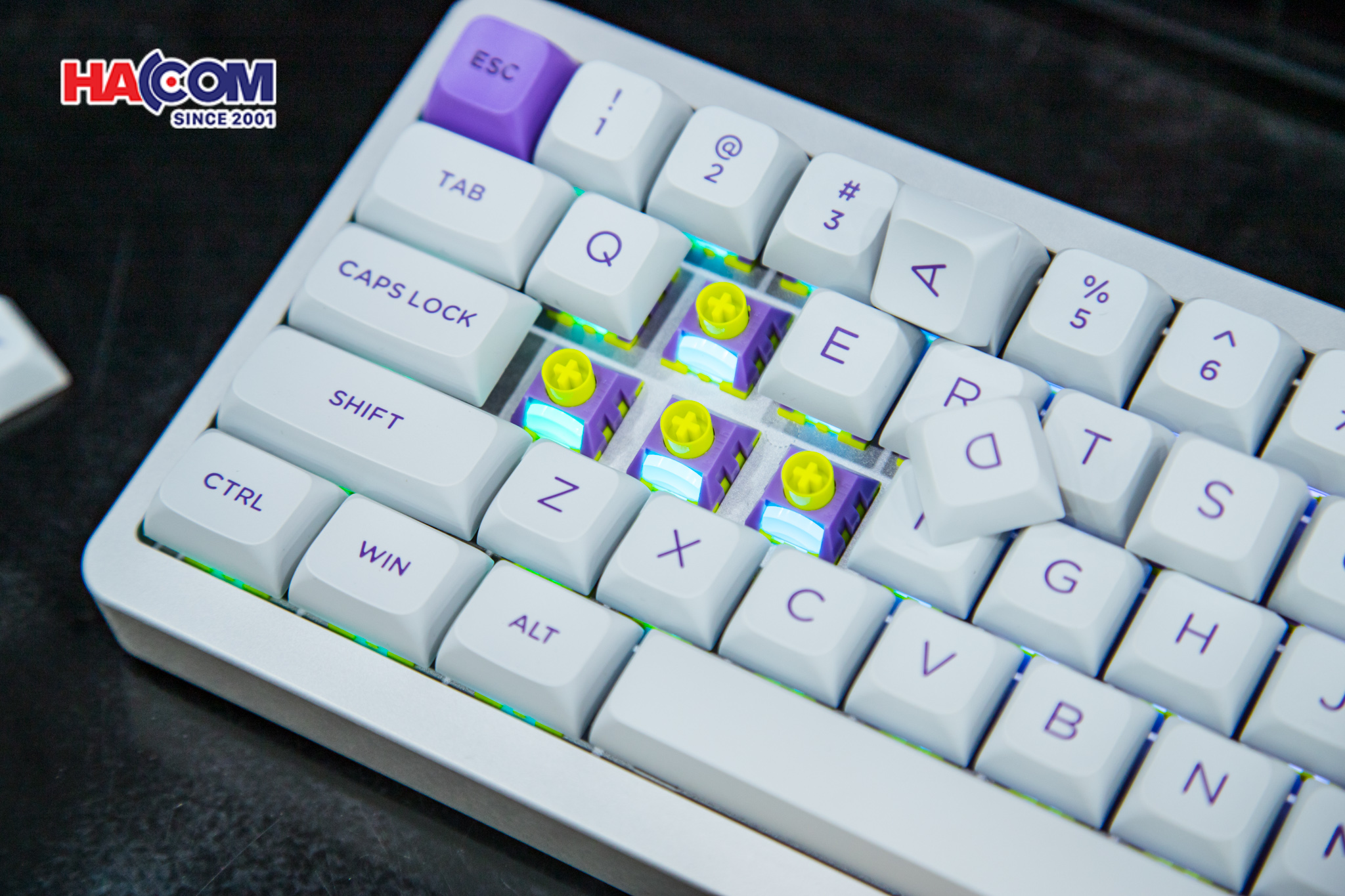 ban phim rapid trigger aesco a67 mau xam 0014