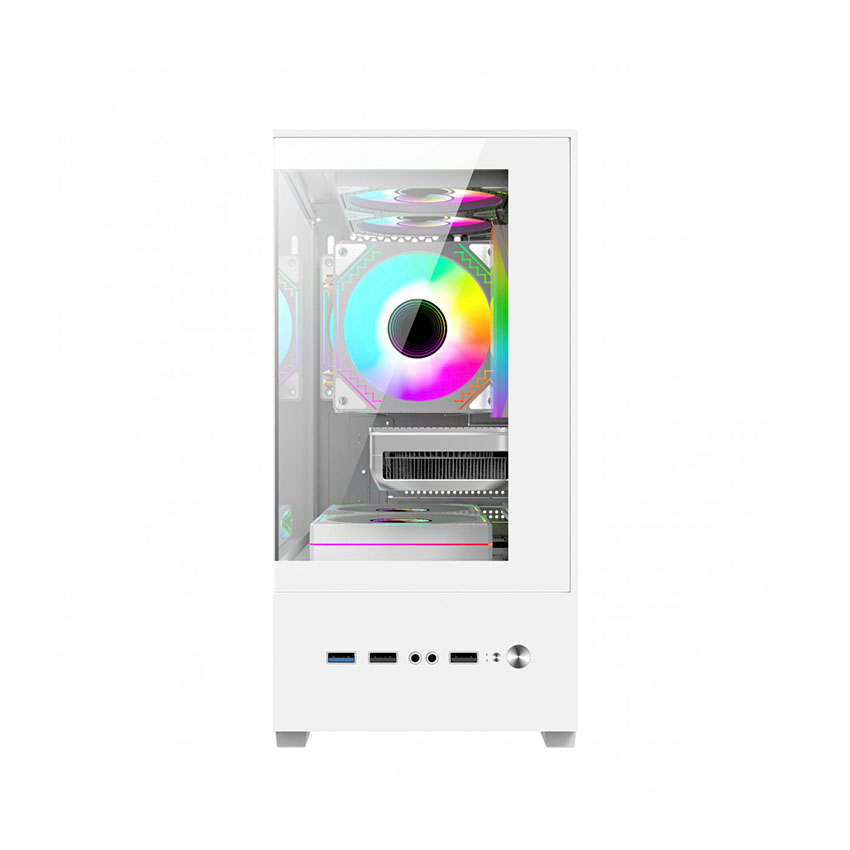 Vỏ Case EDRA ECS1303H White (mAtx/0 Fan) - Hình 3