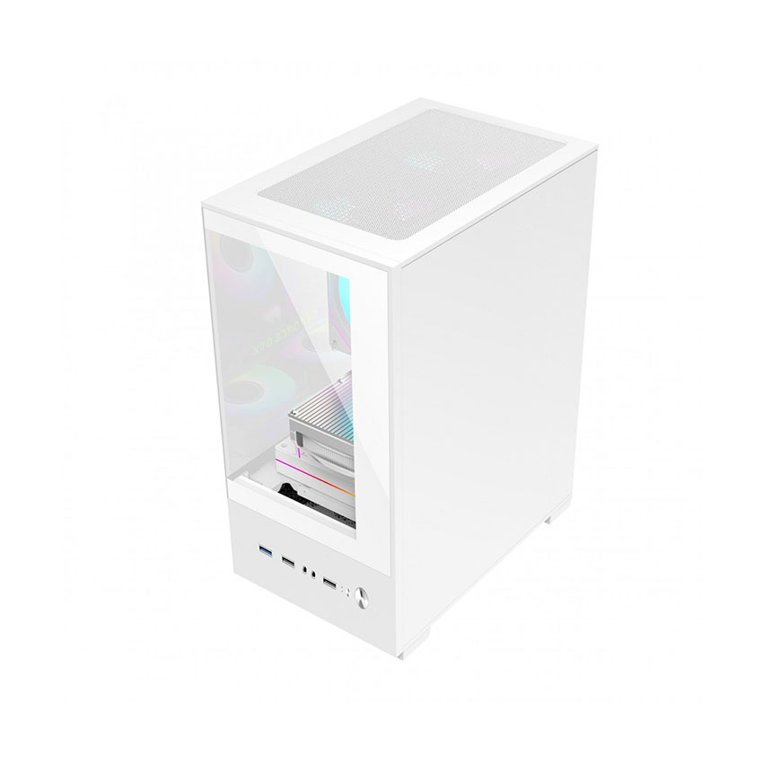 Vỏ Case EDRA ECS1303H White (mAtx/0 Fan) - Hình 4