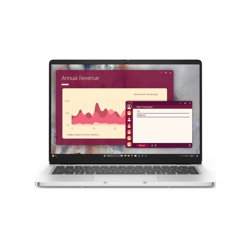 Laptop Dell Pro 14 PC14250 42DLT-PC14U701 (Ultra 7 255U/1*16GB DDR5/ 512GB SSD/14 inch FHD+/Win 11 Pro/Bạc) chính hãng