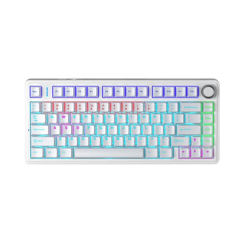 Bàn phím cơ gaming có dây AULA F75 Blue Switch (Màu Đen) chính hãng