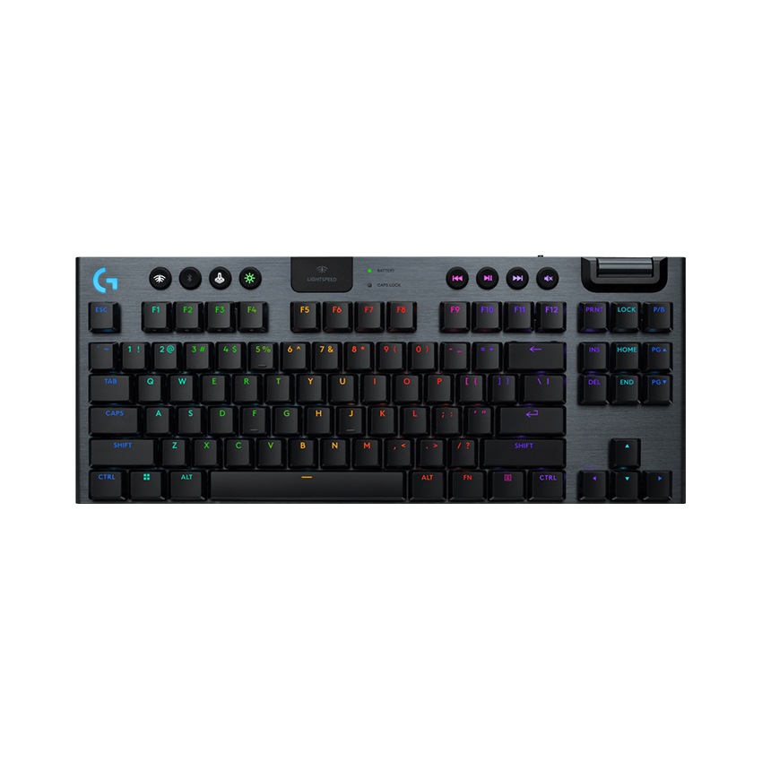 Bàn phím cơ Logitech G915 X TKL Lightspeed (Black/Linear Switch)(920-012748) chính hãng