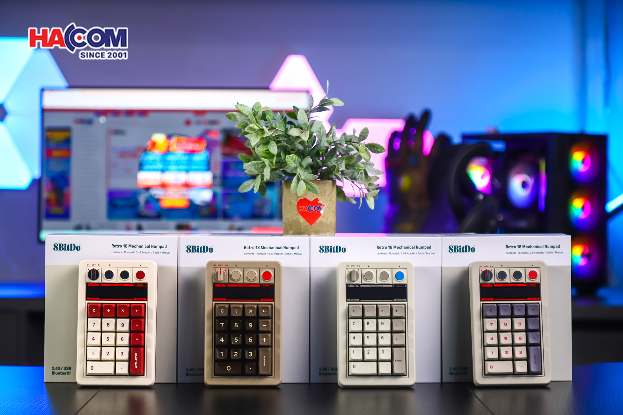 Bàn phím 8BitDo Retro 18 Mechanical Numpad - Fami Edition 6