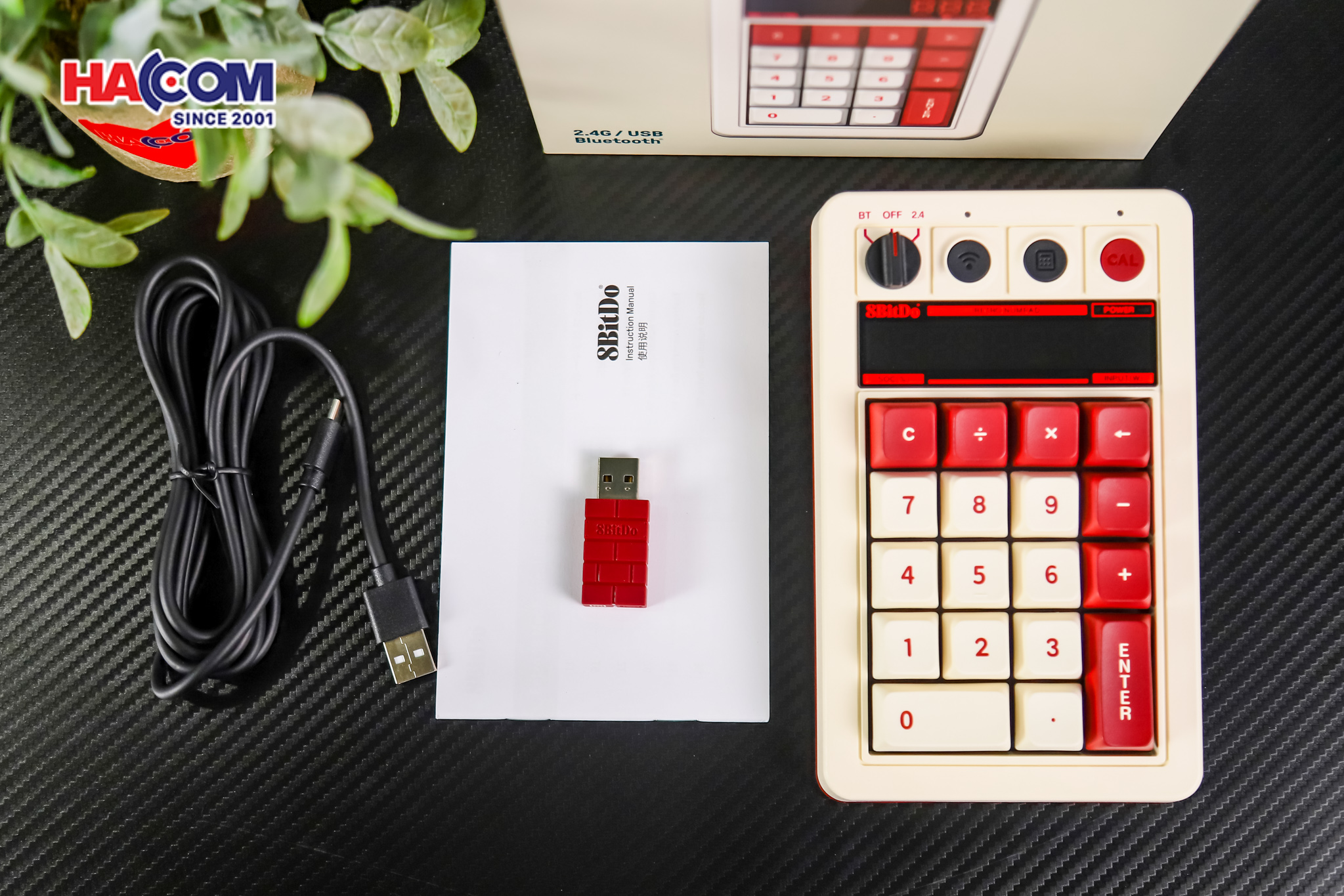 Bàn phím 8BitDo Retro 18 Mechanical Numpad - Fami Edition 9
