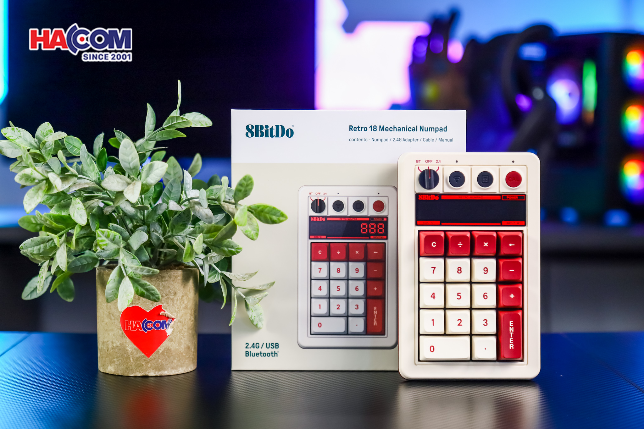 Bàn phím 8BitDo Retro 18 Mechanical Numpad - Fami Edition 10