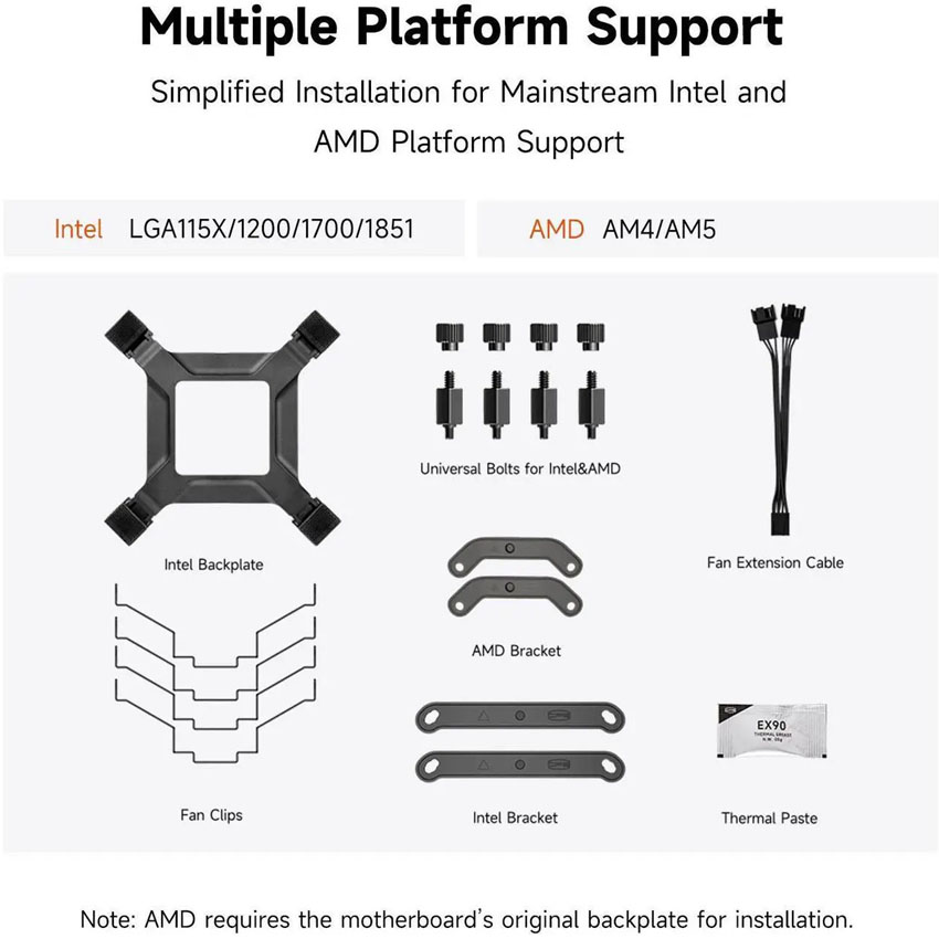 Tản nhiệt khí PC COOLER RT620 Digital BK Black 4