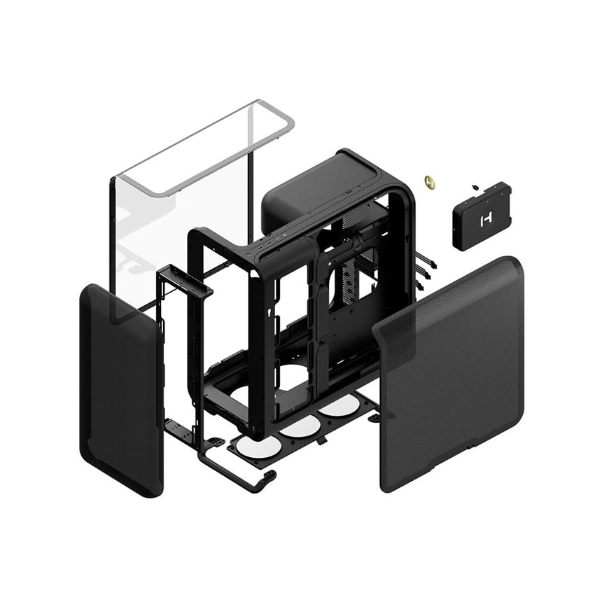 Vỏ case HYTE X50 AIR Case - Pitch Black (eATX/0 Fan) 7