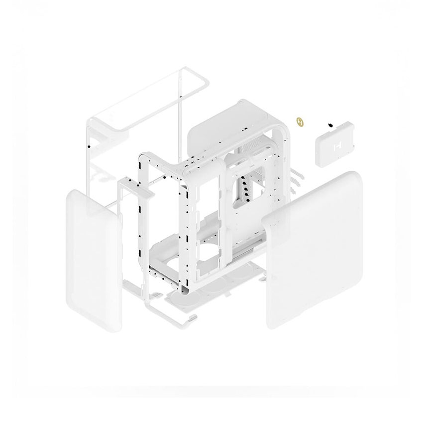 Vỏ case HYTE X50 Snow White (eATX/0 Fan) 5