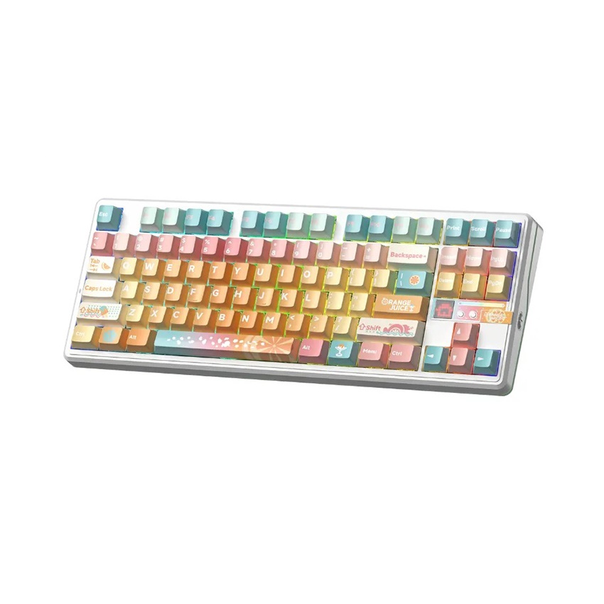 Bàn phím AULA F87 Pro V2 (3 Mode/ Orange Juice/ Meteor Ice Cream Switch) 1
