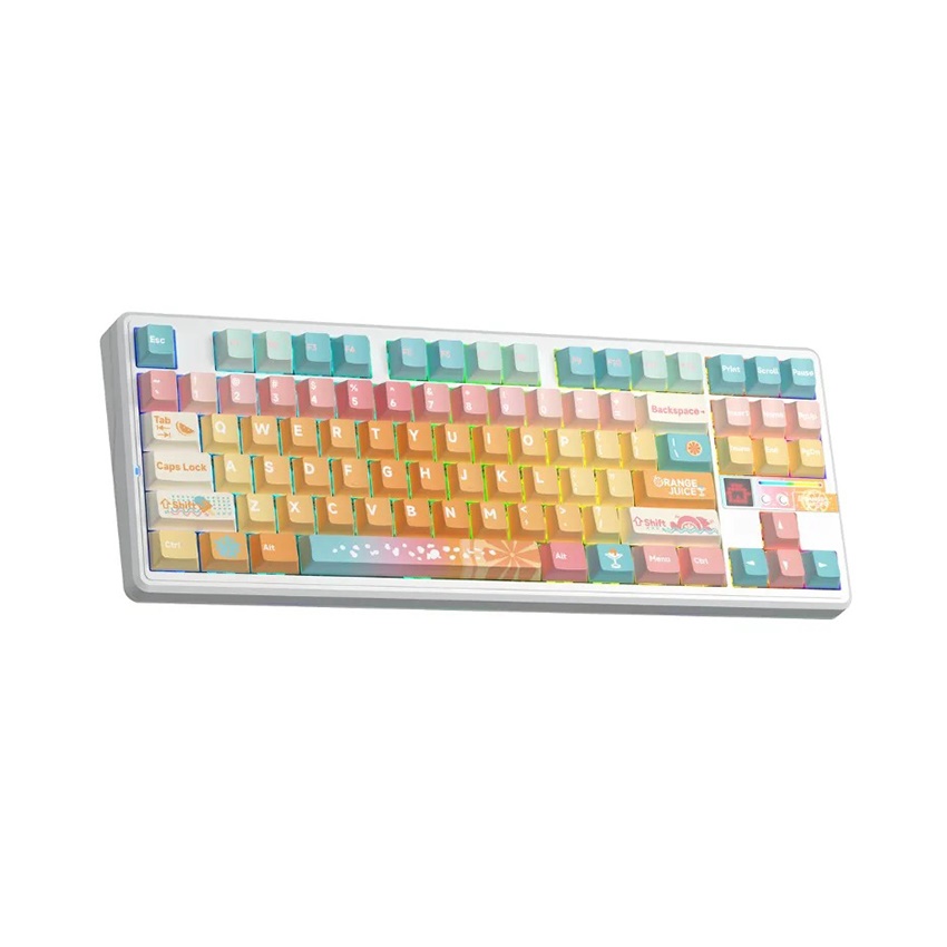 Bàn phím AULA F87 Pro V2 (3 Mode/ Orange Juice/ Meteor Ice Cream Switch) 2