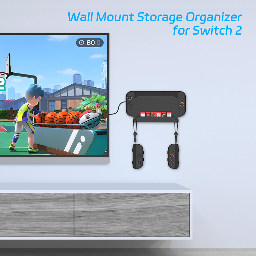 Giá treo tường đa năng cho Nintendo Switch 2/Oled/Switch màu trắng JYS-NS2291 5