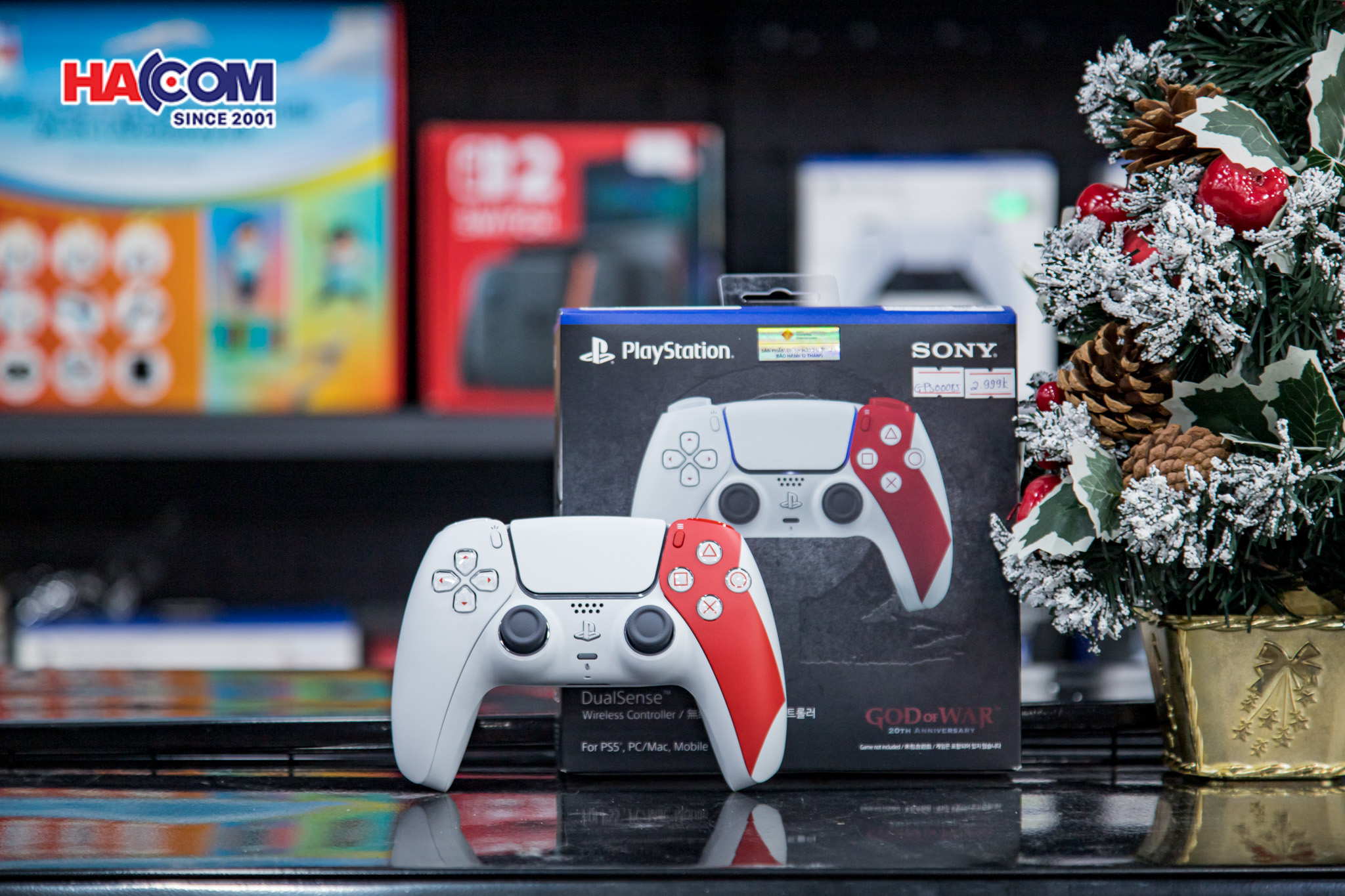 Tay cầm chơi Game Sony PS5 DualSense God of War 20th Anniversary GOW (CFI-ZCT1G ZA) - Hàng Chính Hãng 5