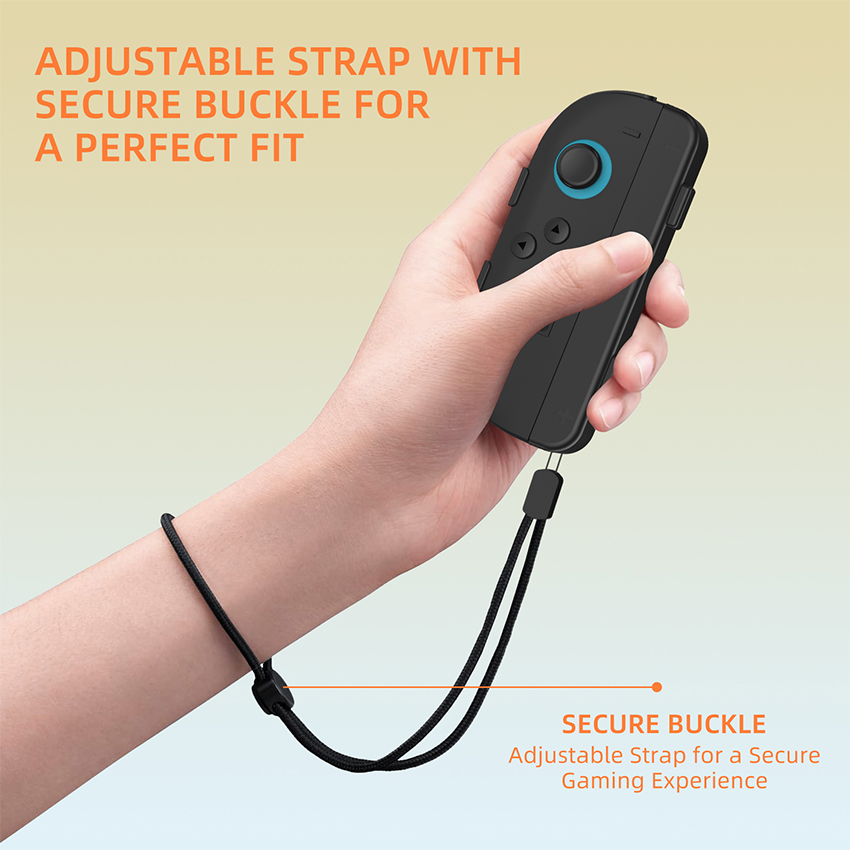 Vỏ tay cầm có dây đeo Hand grip with strap for Switch 2 Joy-Con màu đen JYS-NS2280 5