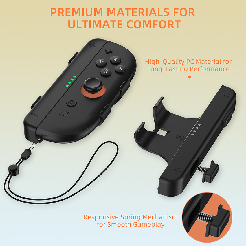 Vỏ tay cầm có dây đeo Hand grip with strap for Switch 2 Joy-Con màu đen JYS-NS2280 6