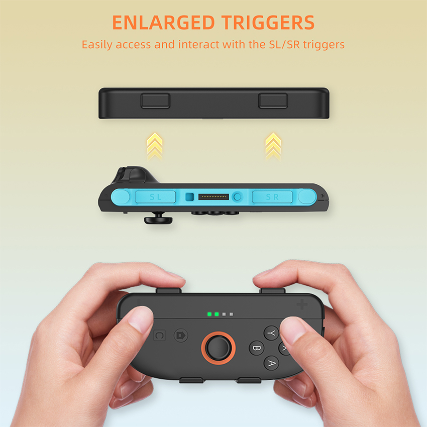 Vỏ tay cầm có dây đeo Hand grip with strap for Switch 2 Joy-Con màu đen JYS-NS2280 7