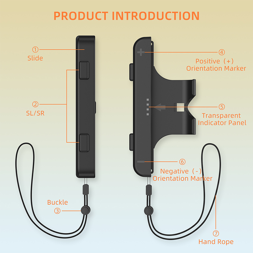 Vỏ tay cầm có dây đeo Hand grip with strap for Switch 2 Joy-Con màu đen JYS-NS2280 8