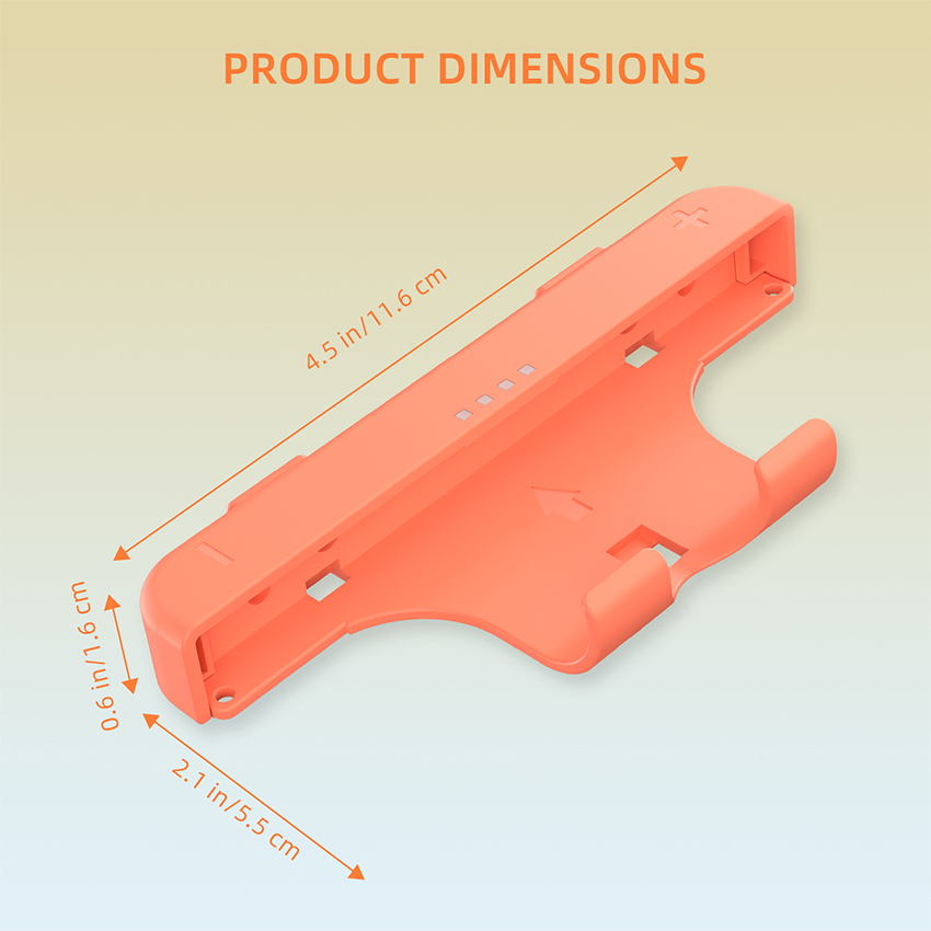 Vỏ tay cầm có dây đeo Hand grip with strap for Switch 2 Joy-Con màu xanh pha cam JYS-NS2280 2