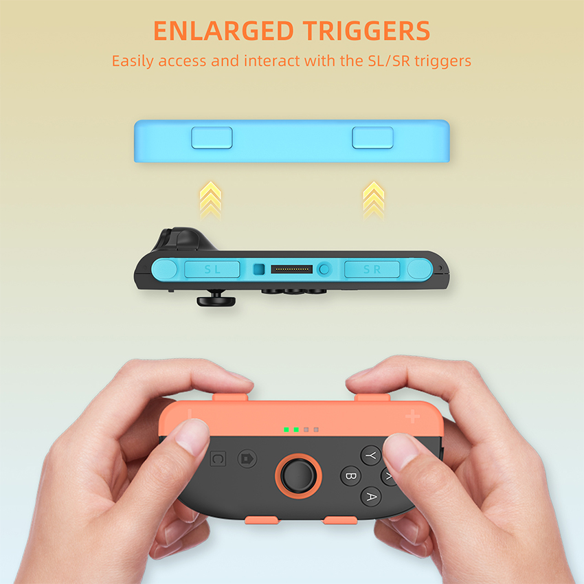 Vỏ tay cầm có dây đeo Hand grip with strap for Switch 2 Joy-Con màu xanh pha cam JYS-NS2280/web/01122025/vo-tay-cam-co-day-deo-hand-grip-with-strap-for-switch-2-joy-con-mau-xanh-pha-cam-jys-ns2280-8.jpg 7