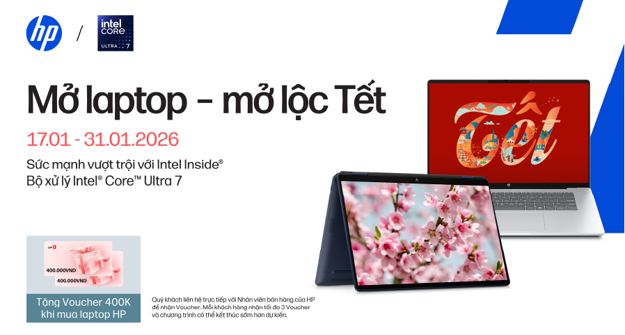 Mua Laptop HP – Rinh Ngay Lộc Tết 400K