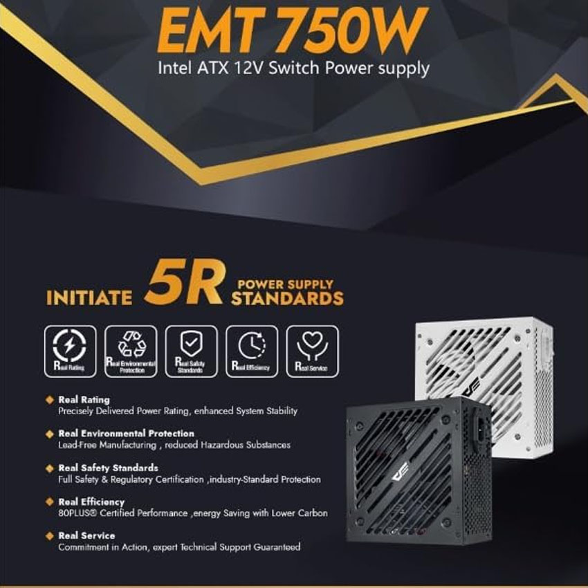 Nguồn máy tính DARKFLASH EMT 750W (80 Plus Bronze) 2