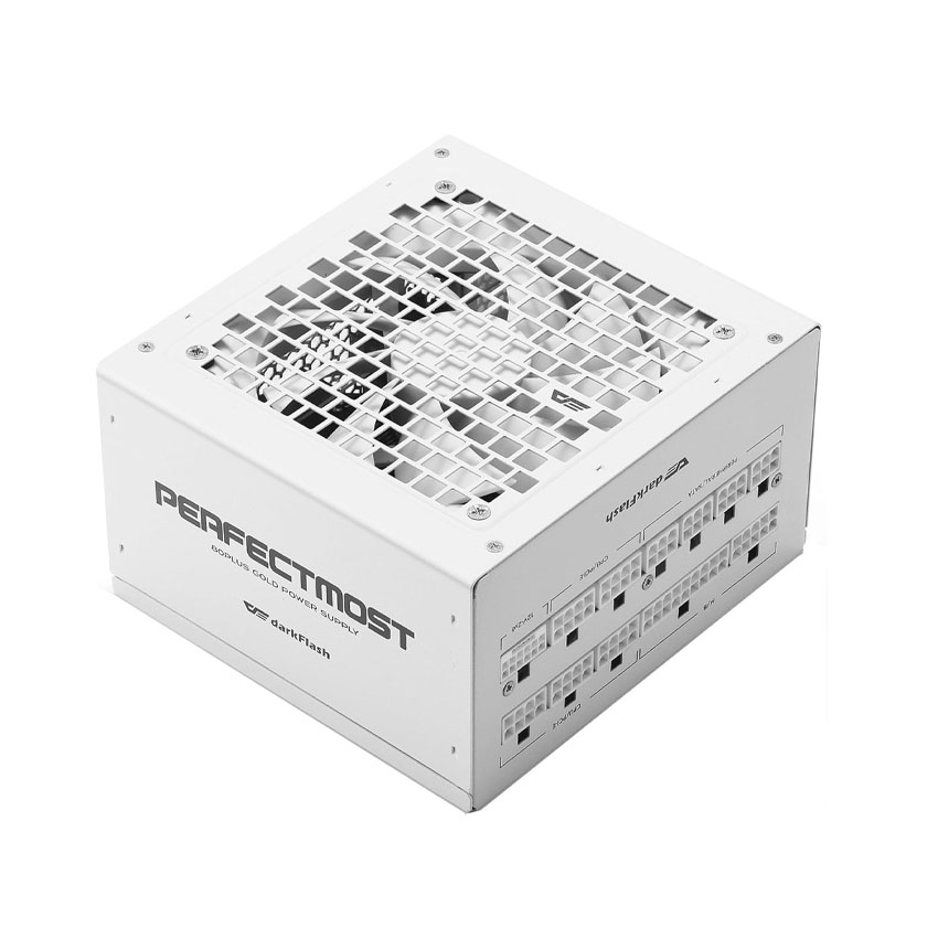 Nguồn máy tính DARKFLASH PMT850 GOLD - 850W White (80 Plus Gold/ATX3.1/PCI-e 5.1/Full Modular)
