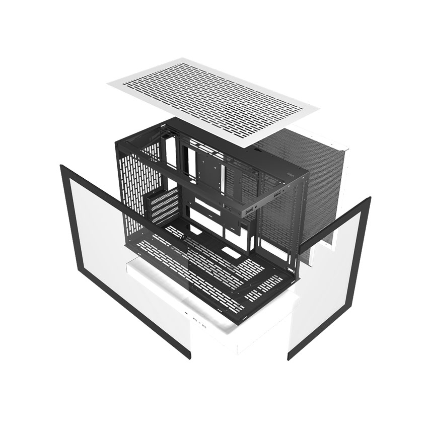 Vỏ case DARKFLASH F1 - White (mATX0 fan) 1