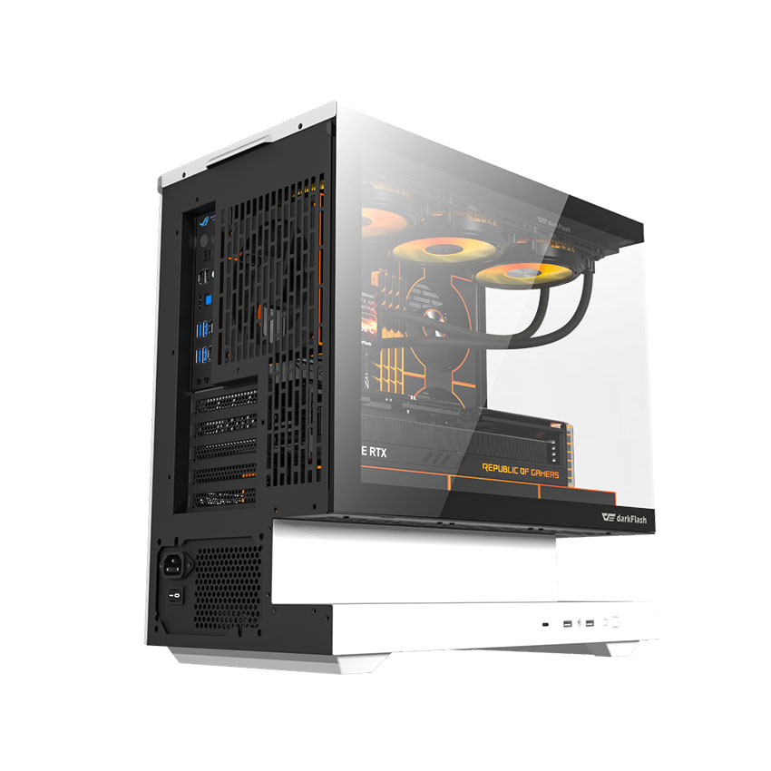 Vỏ case DARKFLASH F1 - White (mATX0 fan) 3