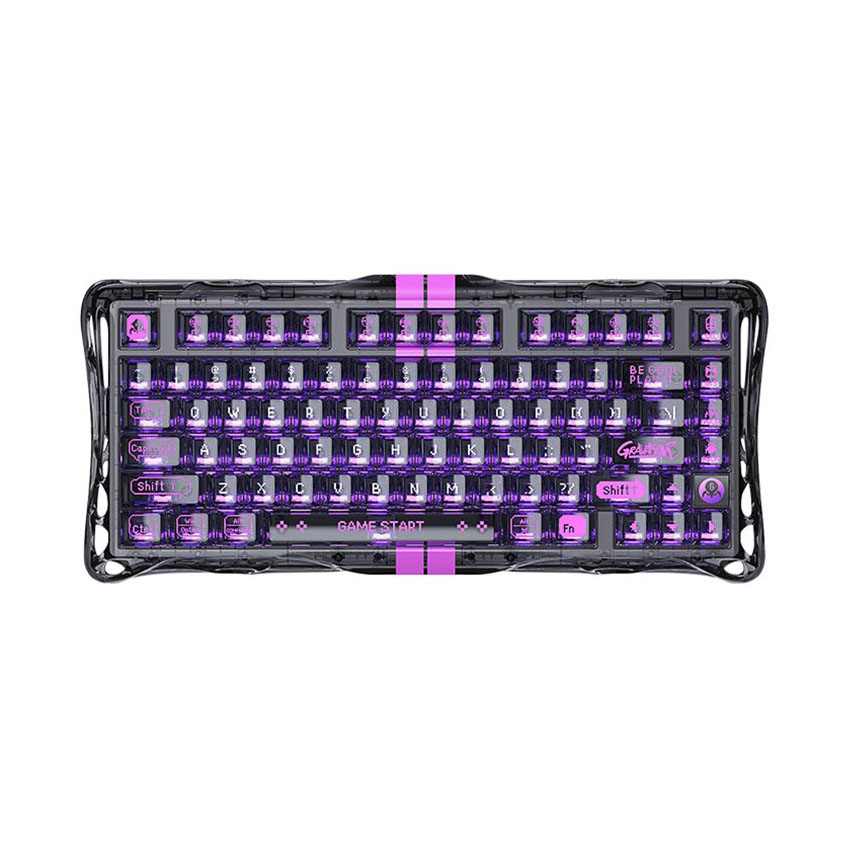 Bàn phím GravaStar Mercury V75 Lite (Transparent Black) chính hãng