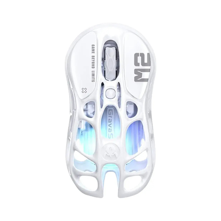 Chuột GravaStar Mercury M2 (Opaline White) chính hãng