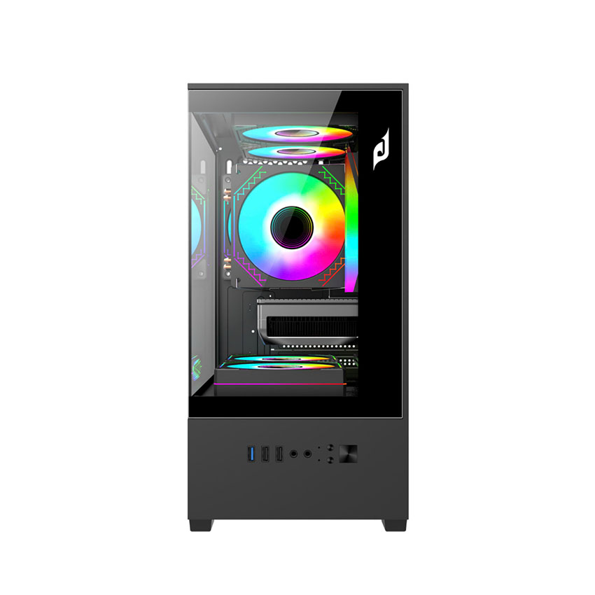 Vỏ Case EDRA ECS1303H Black (mAtx/0 Fan) - Hình 2