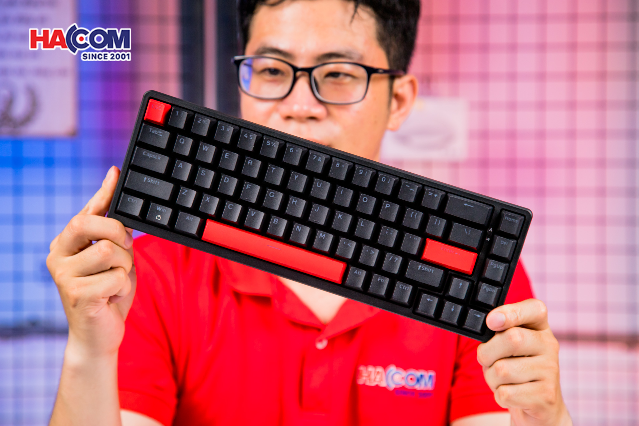 Bàn phím Keychron X6-A1 X6 Red Backlight Red Switch 1