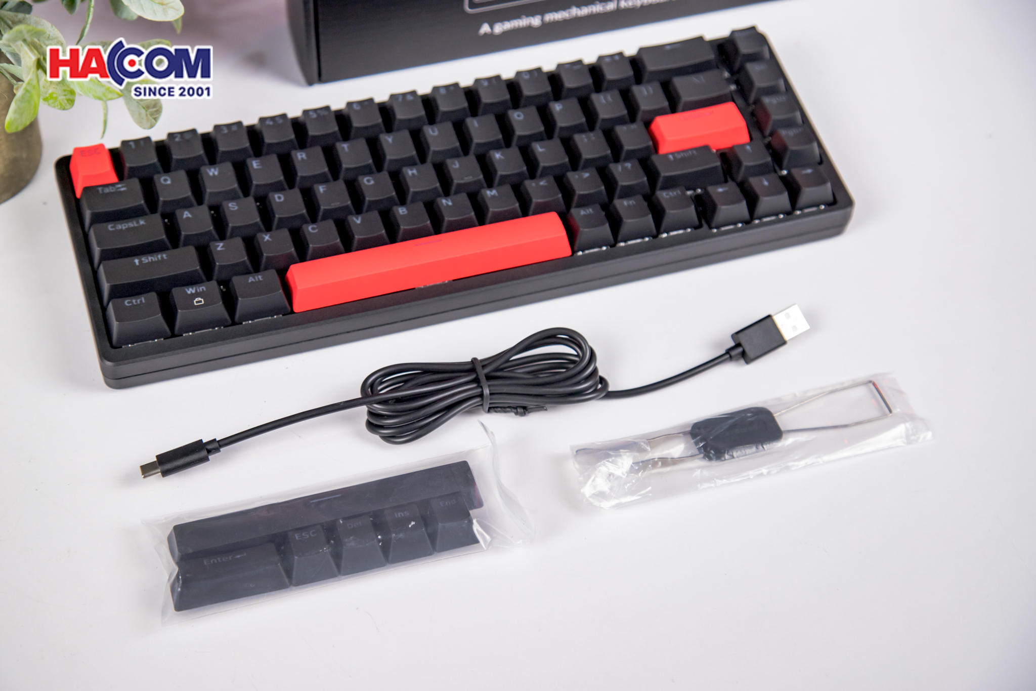 Bàn phím Keychron X6-A3 X6 Red Backlight Brown Switch 4